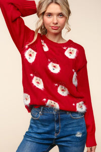 Sparkly Santa Brushed Sweater