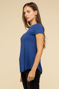 Zenana Flowy Round Hem T-shirt