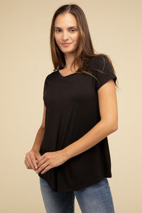 Zenana Flowy Round Hem T-shirt