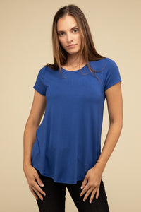 Zenana Flowy Round Hem T-shirt