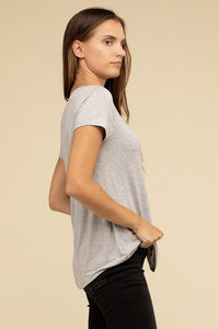 Zenana Flowy Round Hem T-shirt