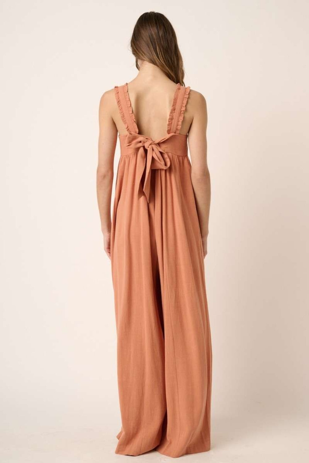 Mittoshop Wide Leg Jumpsuit in Ginger