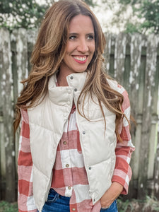 Ivory Padded Vest