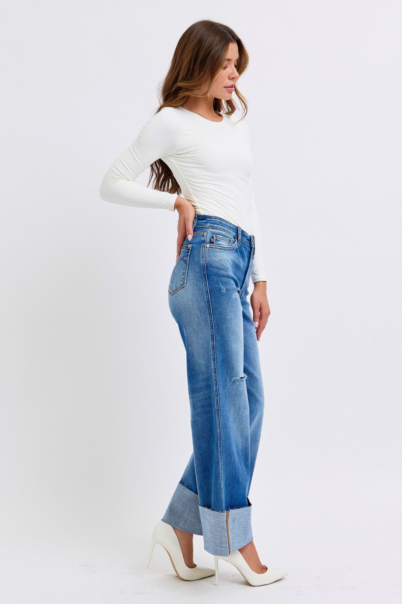 Judy Blue Camille Wide Leg Jeans