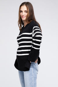 Bibi Falling For You Striped Sweater