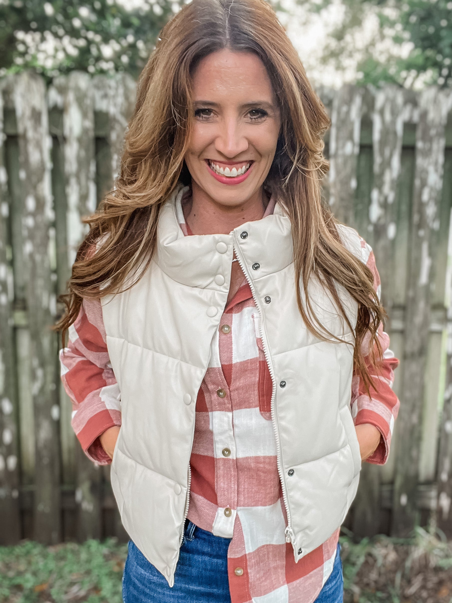 Ivory Padded Vest