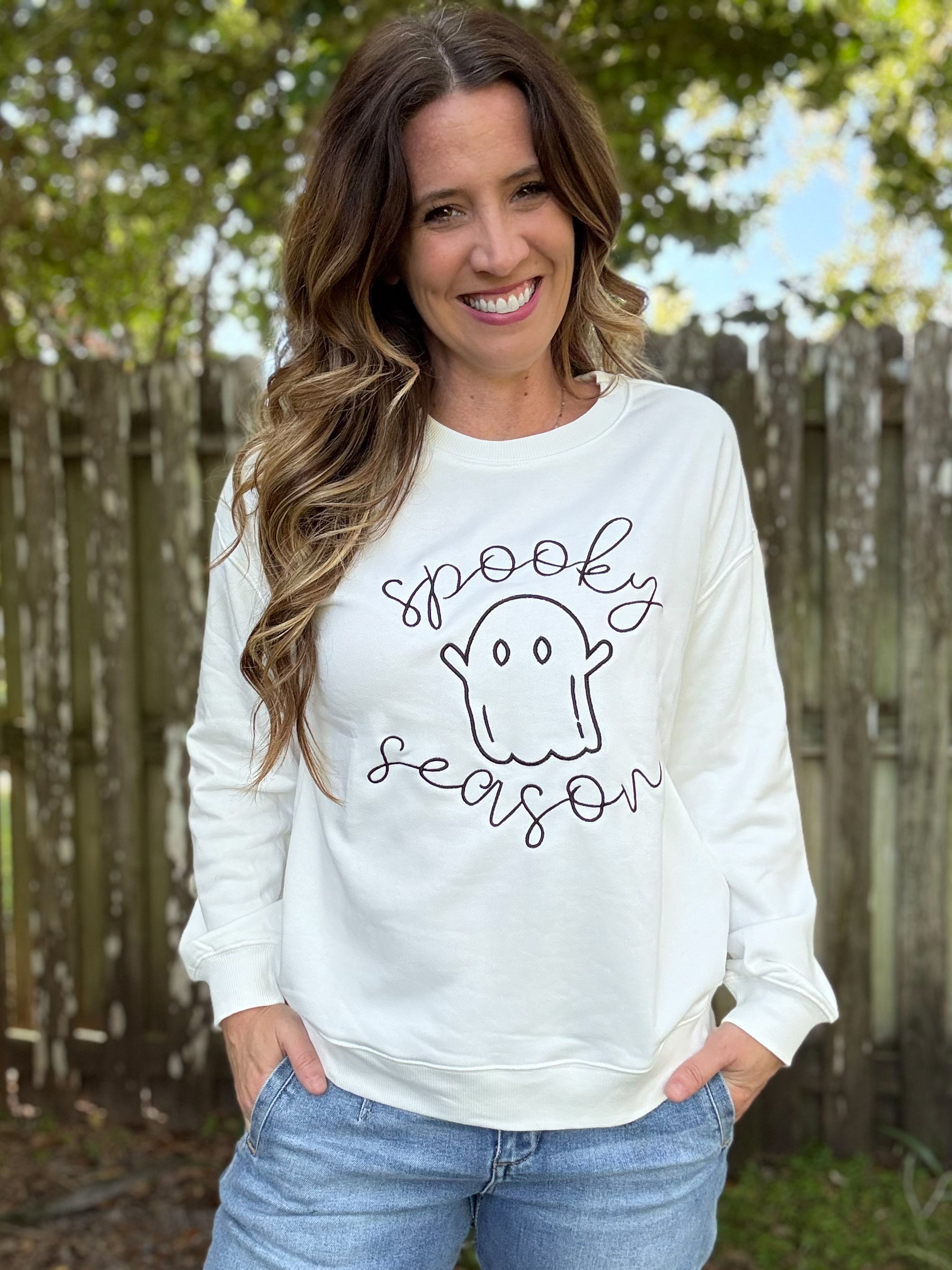 Ghost Graphic Sweatshirt