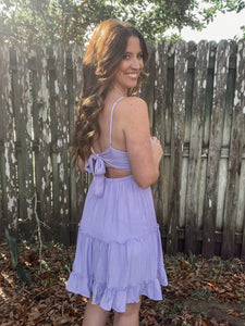 Lavender Lace Detail Cami Dress