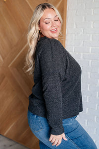 Casual Tuesday Ribbed Knit Sweater in Black