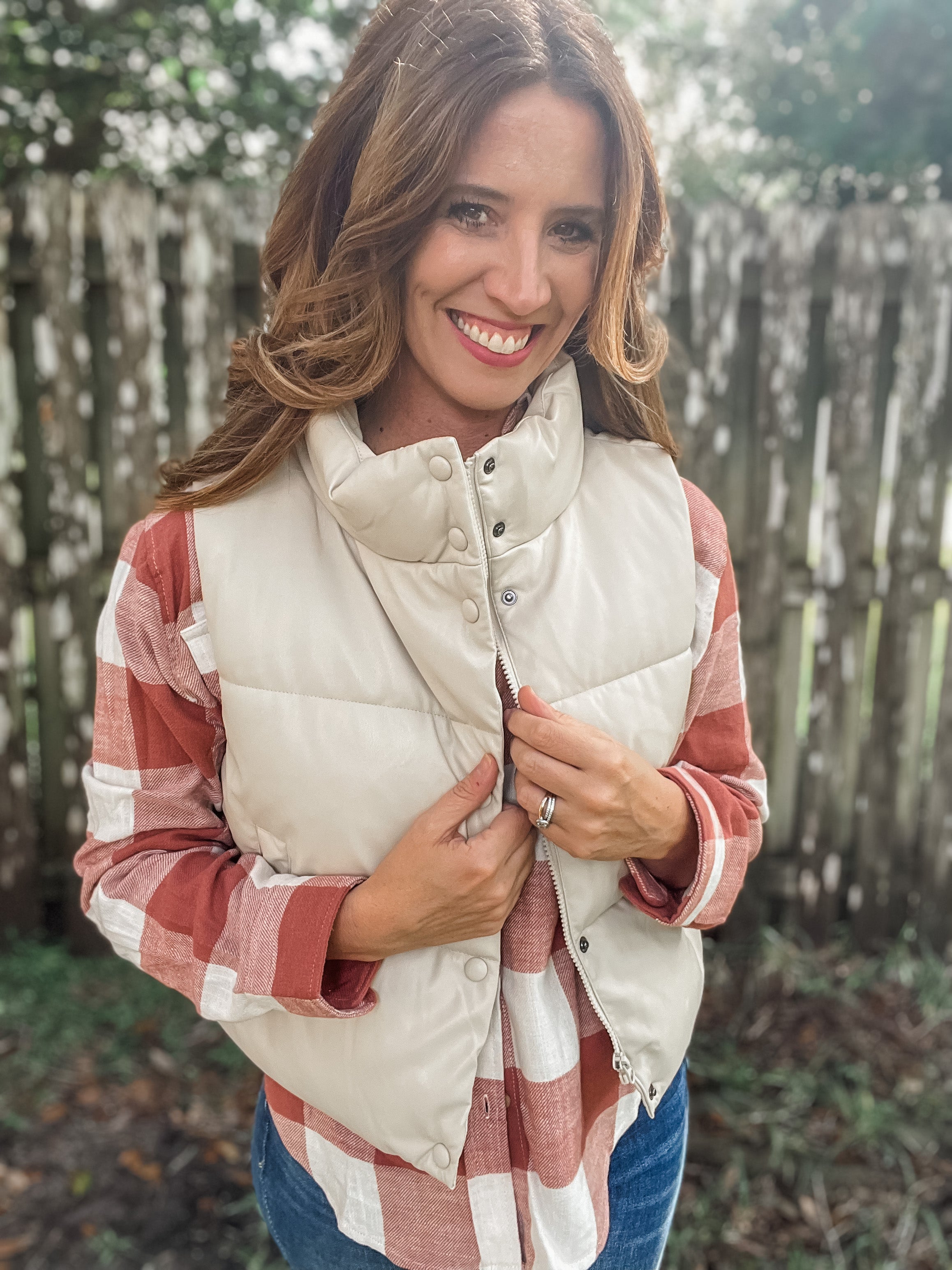 Ivory Padded Vest