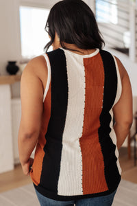 Decidedly Undecided Knit Striped Tank