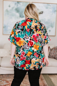 Pretty in Paradise Floral Blouse