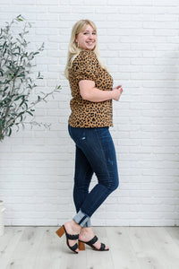 Spotted Animal Print Blouse