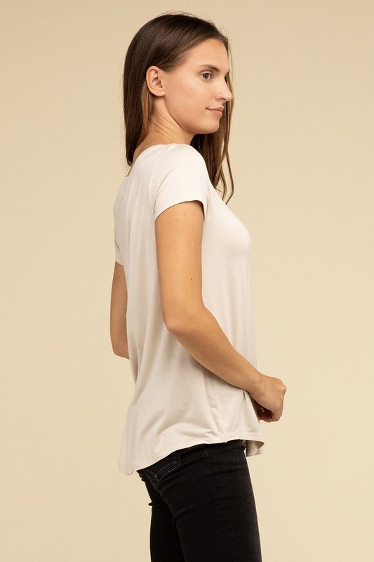 Zenana Flowy Round Hem T-shirt