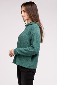 Zenana Brushed Hacci Sweater (Multiple Colors!)