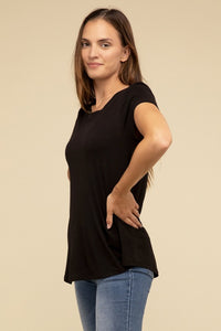 Zenana Flowy Round Hem T-shirt