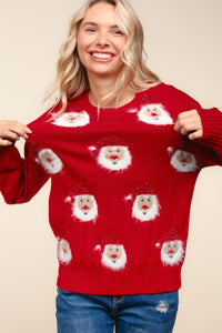 Sparkly Santa Brushed Sweater