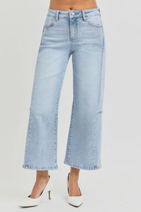 Risen Wide Leg Crop Jeans