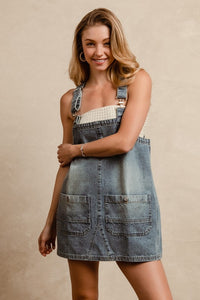 BiBi Denim Overall Dress