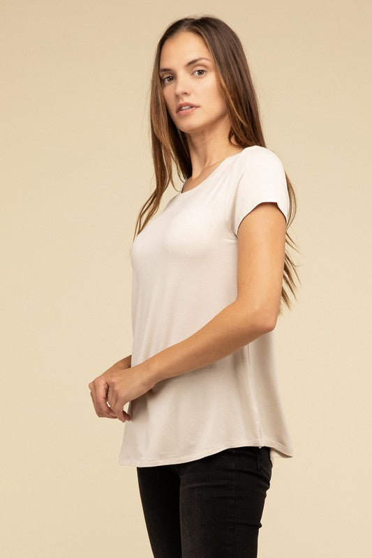 Zenana Flowy Round Hem T-shirt