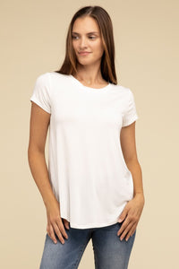 Zenana Flowy Round Hem T-shirt