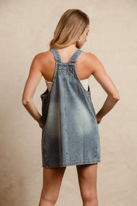 BiBi Denim Overall Dress