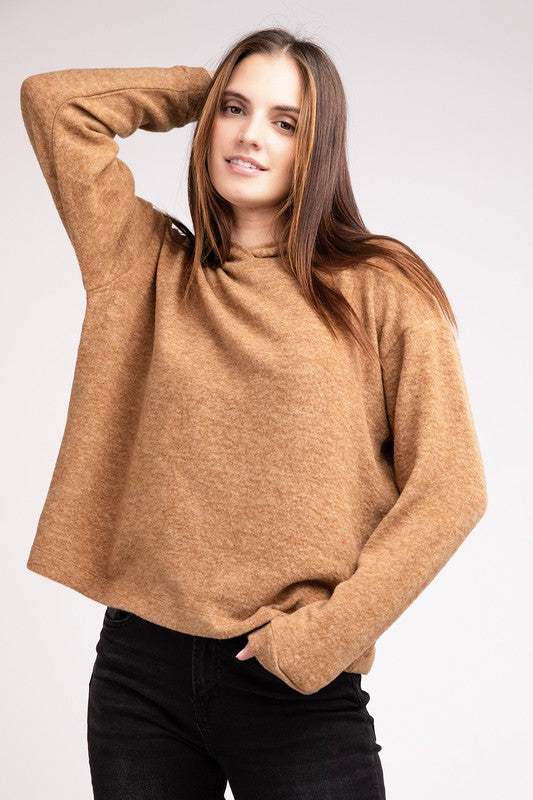 Zenana Brushed Hacci Sweater (Multiple Colors!)