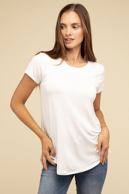 Zenana Flowy Round Hem T-shirt