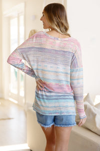 Spring Striped Long Sleeve Top
