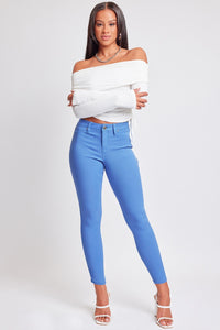 YMI Hyperstretch Mid-Rise Skinny Pants in Blue