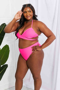 Summer Splash Pink Halter Bikini