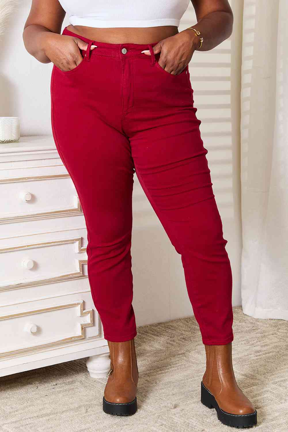 Judy Blue Red Skinny Jeans