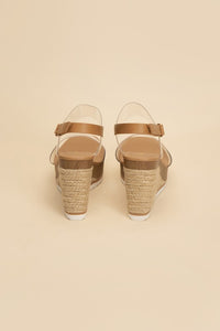 Clear Wedge Heels