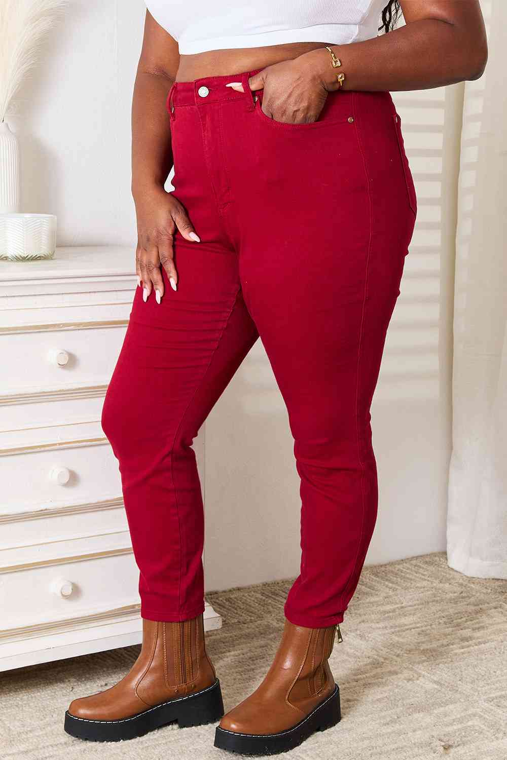 Judy Blue Red Skinny Jeans