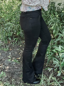 Risen Black Flare Jeans